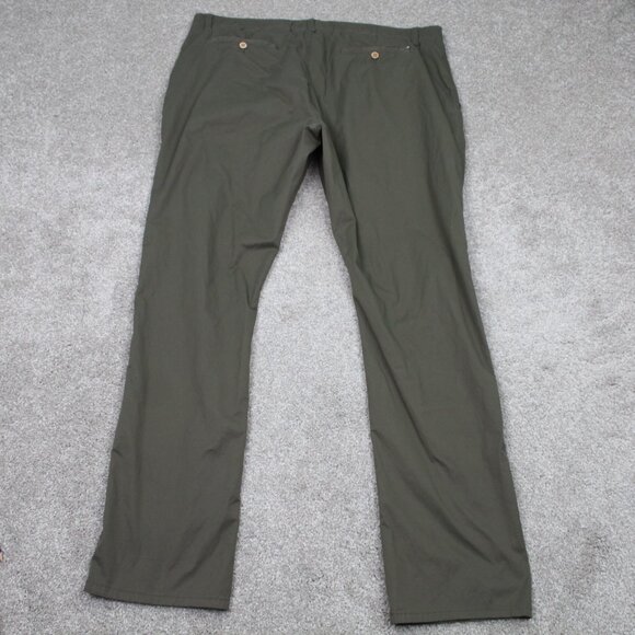 Tailor Vintage Pants Men 40x34 Green Luxe Performance Greenwich Slim Fit Stretch - Picture 6 of 14